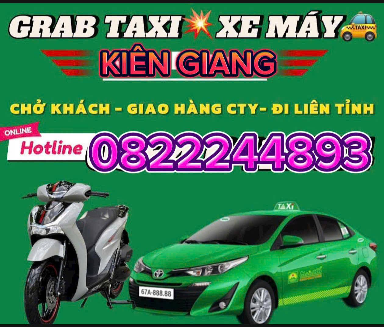 TỔNG ĐÀI Đặt XE GRAB TAXI TỈNH KIÊN GIANG ☎️0327883039 CÓ XE HỢP ĐỒNG; HOẠT ĐỘNG 24/24