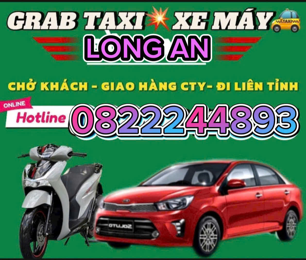 TỔNG ĐÀI Đặt XE GRAB TAXI TỈNH LONG AN ☎️0327883039 CÓ MẶT SAU 5 PHÚT GỌI; PHỤC VỤ 24/24