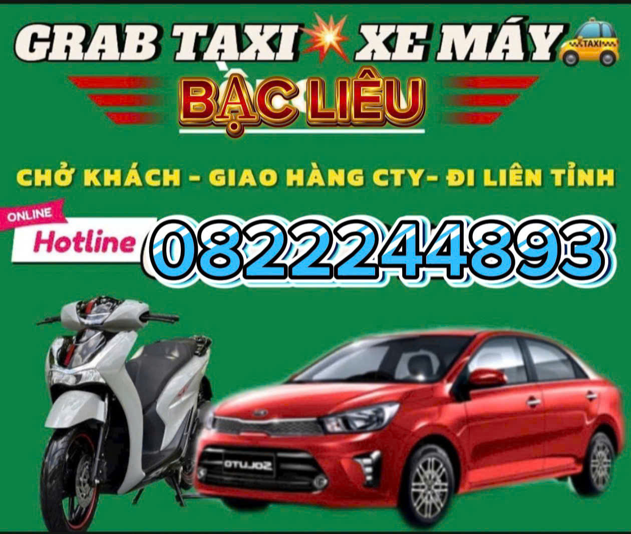 TỔNG ĐÀI Đặt XE GRAB TAXI TỈNH BẠC LIÊU ☎️0327883039 Giá Rẻ 4 Chỗ – 7 Chỗ Với Các Dòng Xe Đời Mới Cao Cấp