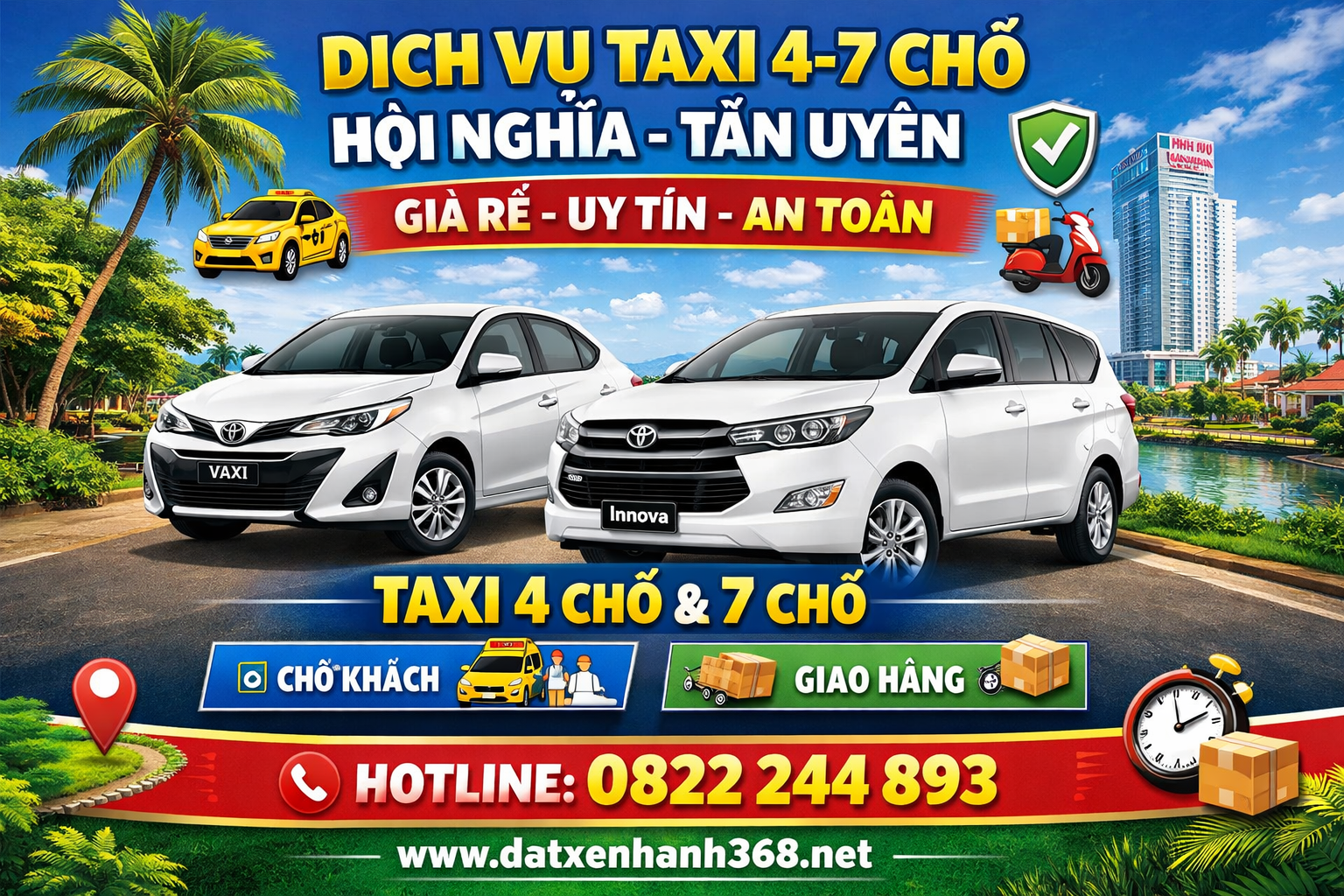DỊCH VỤ TAXI 4-7 CHỖ HỘI NGHĨA TÂN UYÊN☎️0822244893 