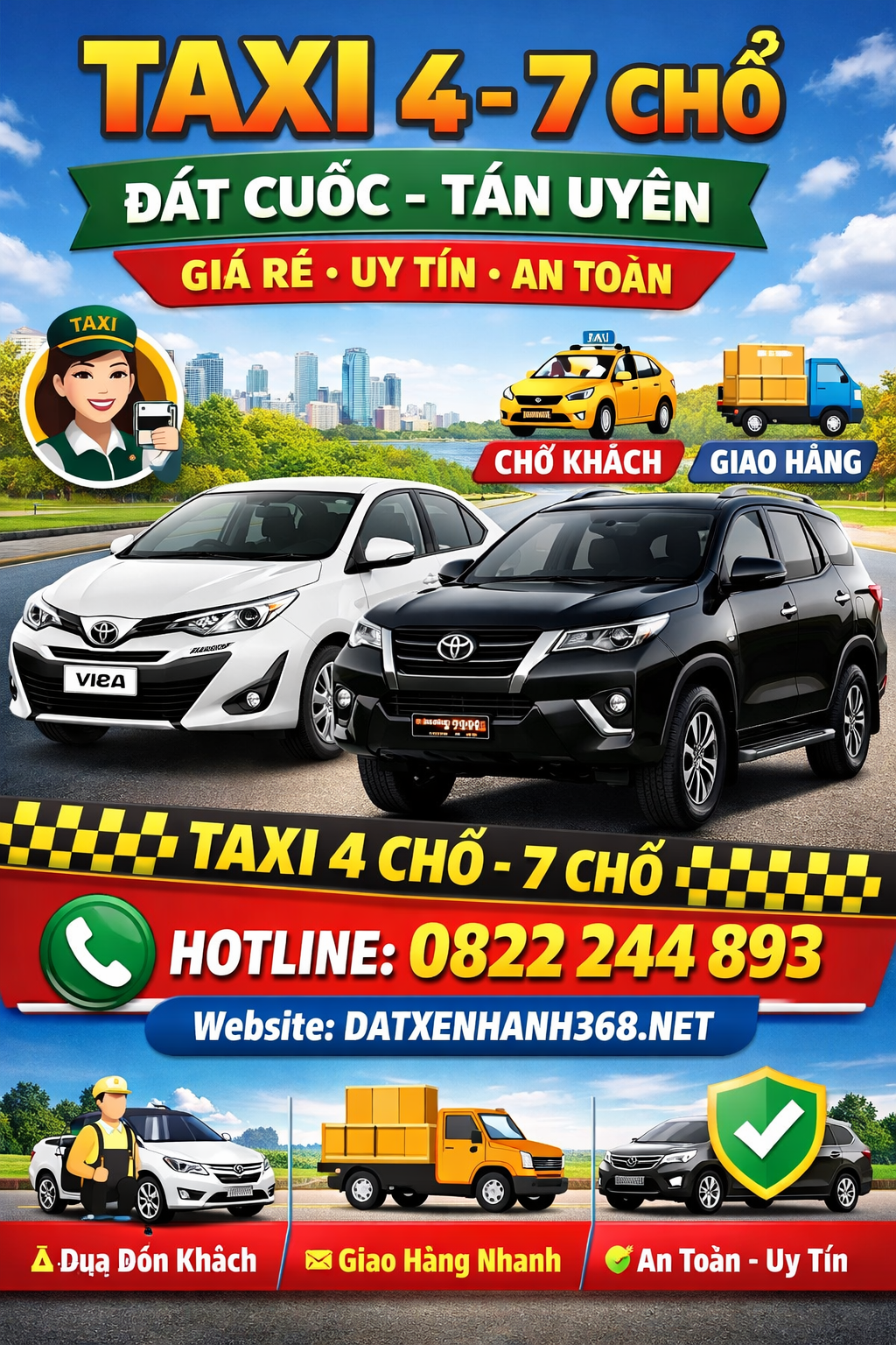 DỊCH VỤ TAXI 4-7 CHỖ ĐẤT CUỐC TÂN UYÊN☎️08.222.44.893